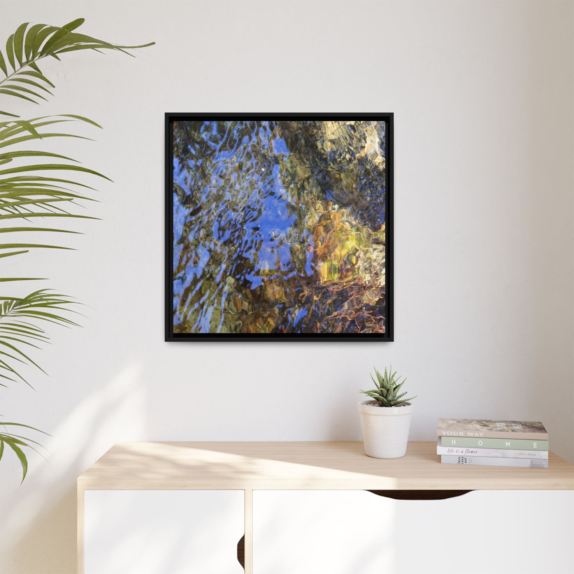 Watery Kaleidoscope - Unique Stretched Canvas Wall Art - Art By Earth