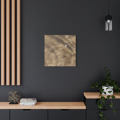 Sandy Shore Impressions - Unique Frameless Canvas Wall Art - Art By Earth