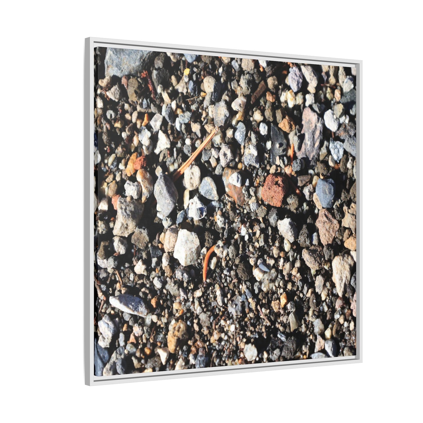 Stones and Soil - Unique Stretched Canvas Wall Art