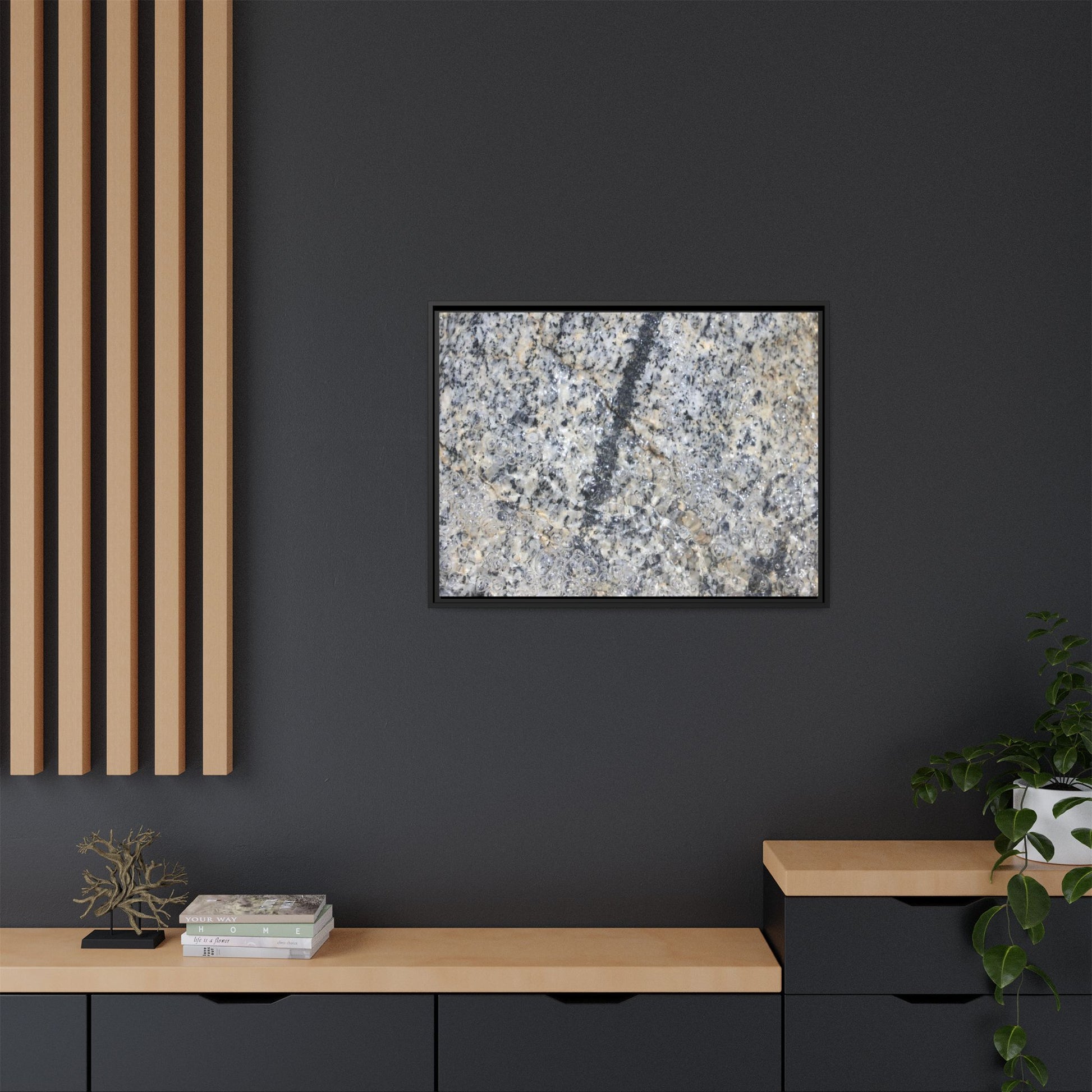 Granite Bubbles - Unique Stretched Canvas Wall Art - Art By Earth