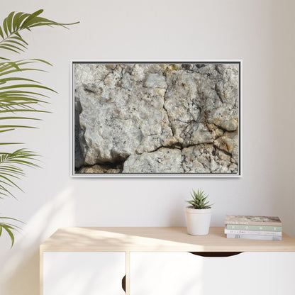 Weathered Limestone Formation - Unique Stretched Canvas Wall Art - Art By Earth