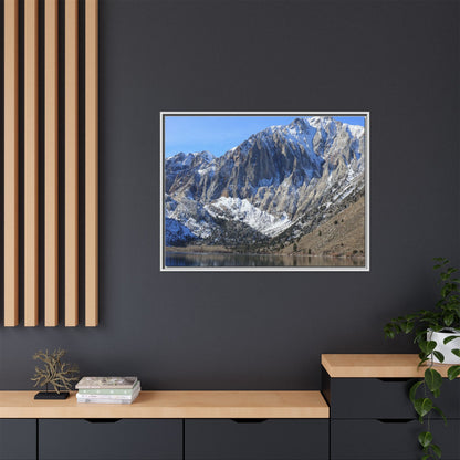 Frozen Reflection - Unique Stretched Canvas Wall Art