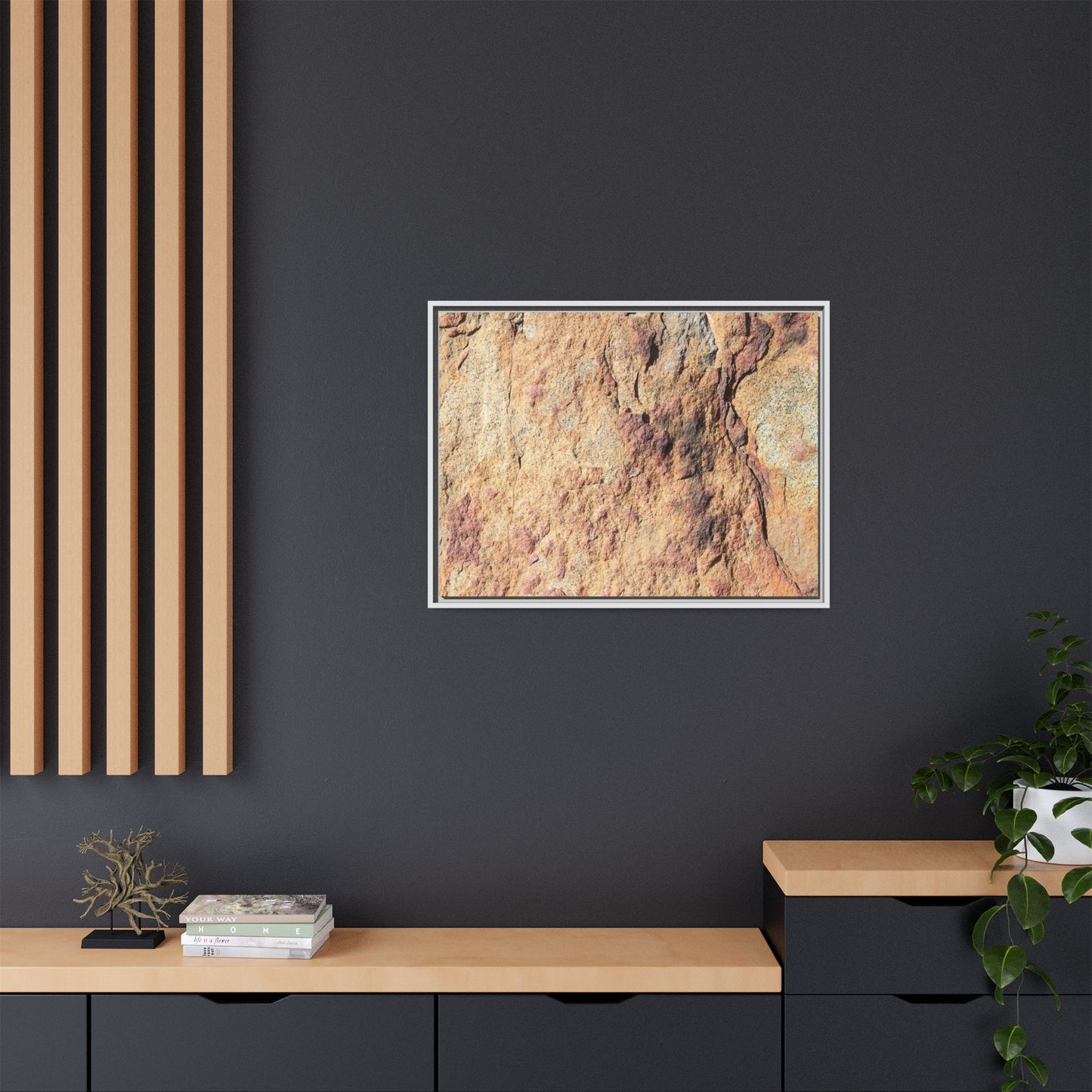 Fractal Stone - Unique Stretched Canvas Wall Art - Art By Earth