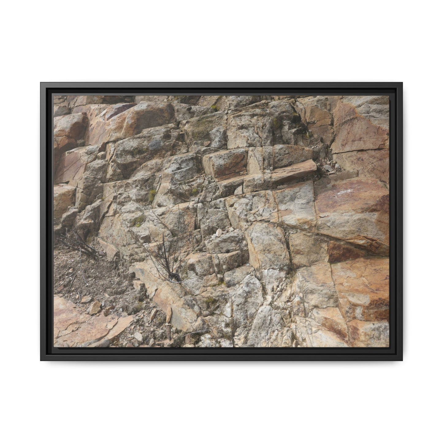Stone's Silent Story - Unique Stretched Canvas Wall Art - Art By Earth