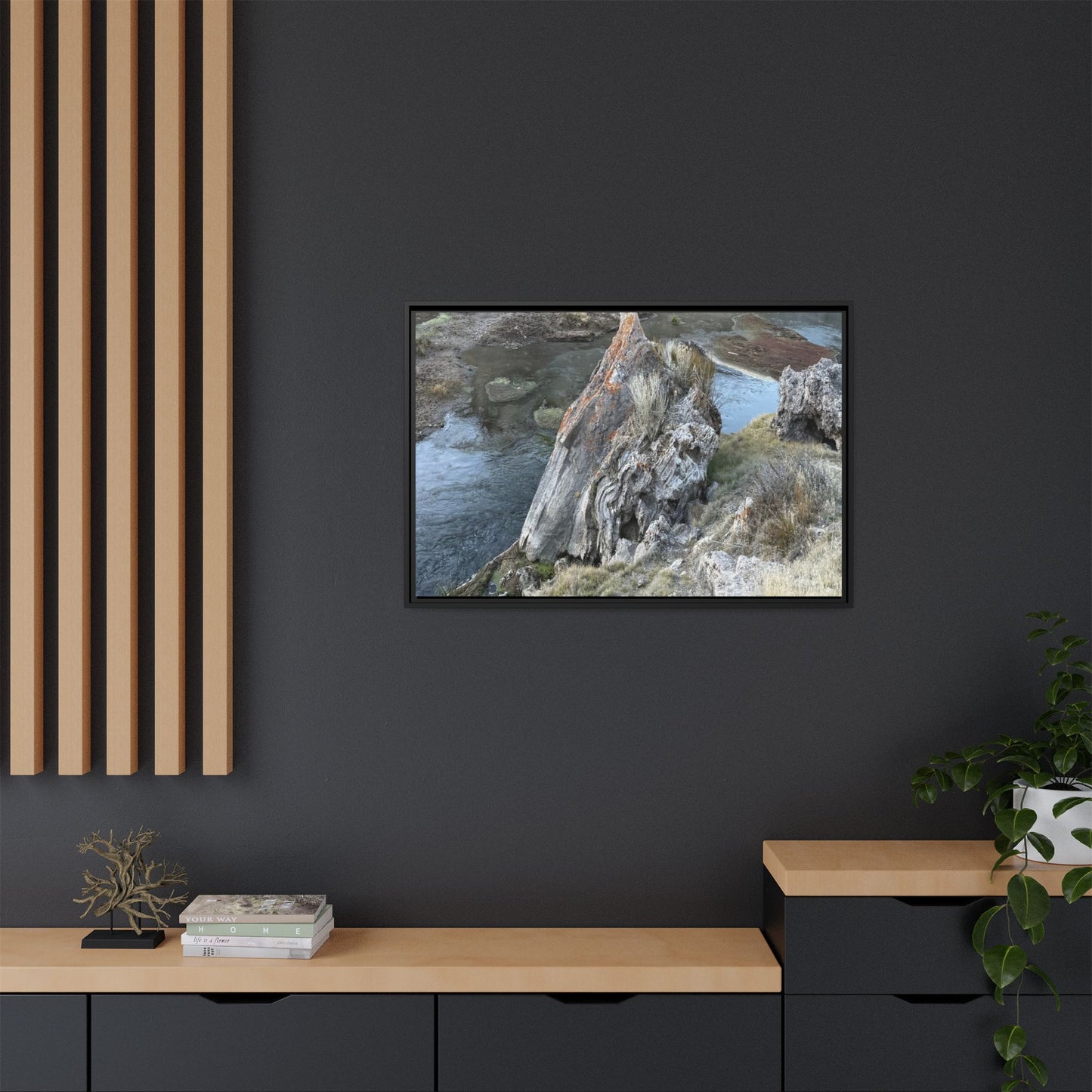 Carved by Water - Unique Stretched Canvas Wall Art