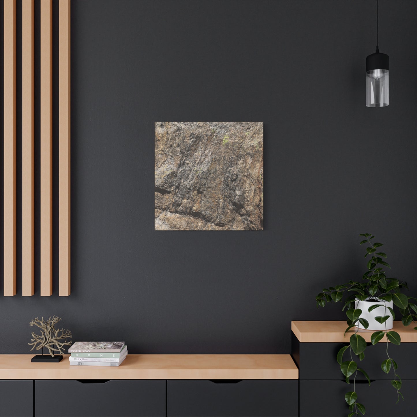 Weathered Stone Secrets - Unique Frameless Canvas Wall Art - Art By Earth