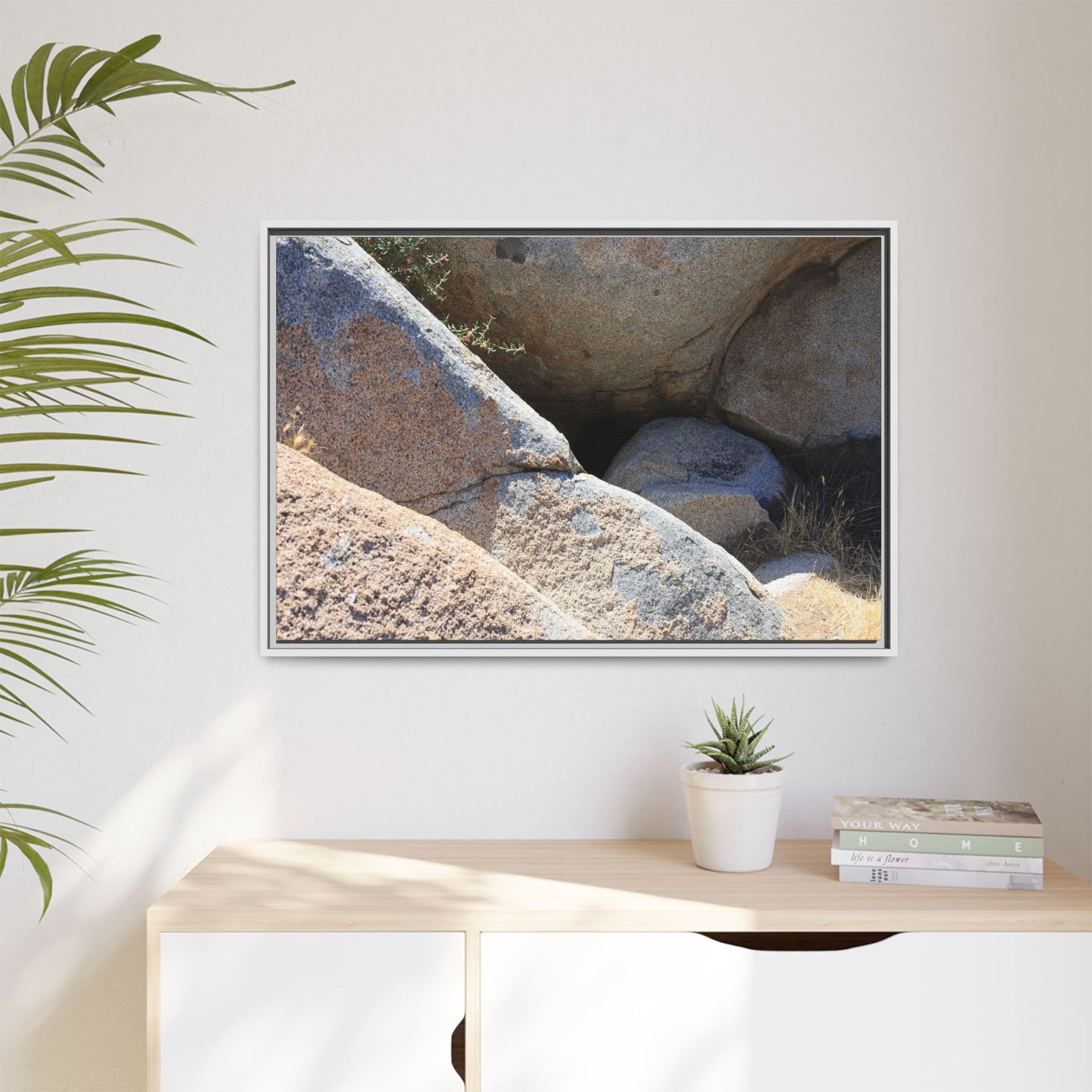 Boulder Shelter - Unique Stretched Canvas Wall Art