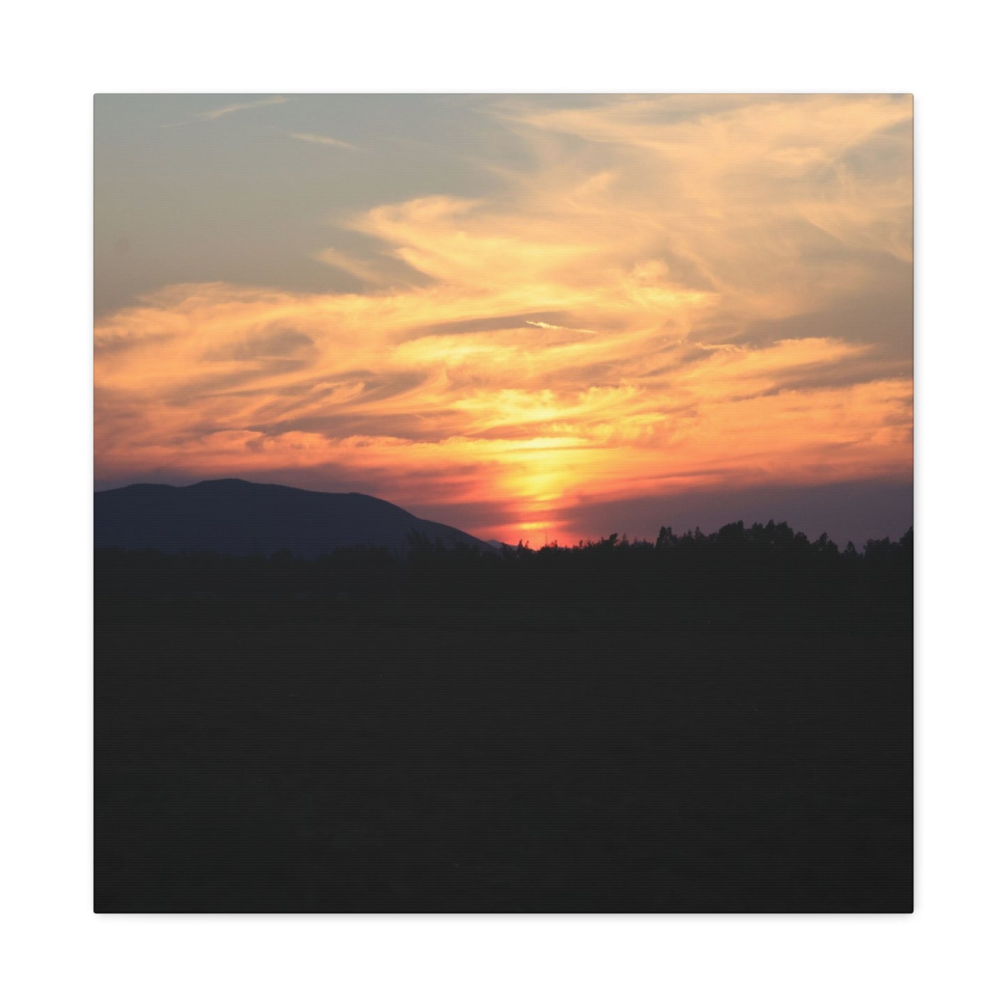 Mountain Twilight - Unique Frameless Canvas Wall Art - Art By Earth