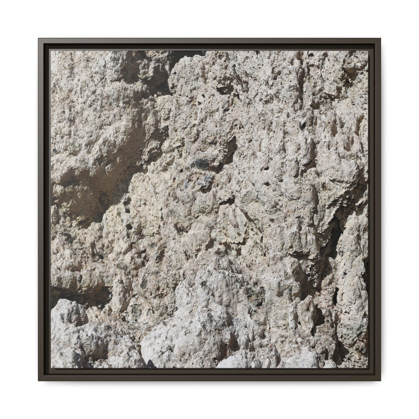 Weathered Stone Whispers - Unique Stretched Canvas Wall Art