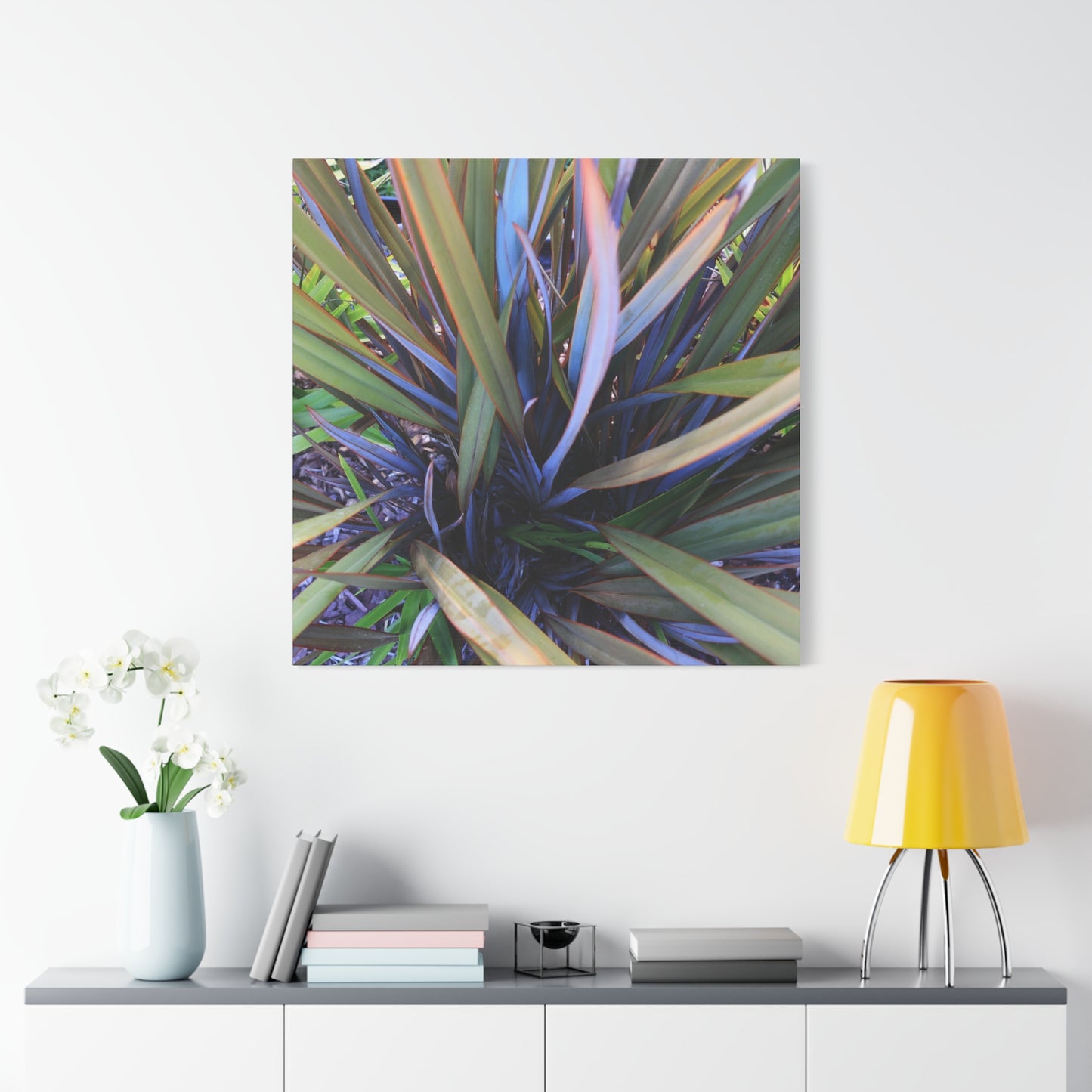 Twisted Blades of Verdant Symphony - Unique Frameless Canvas Wall Art - Art By Earth