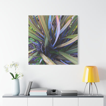 Twisted Blades of Verdant Symphony - Unique Frameless Canvas Wall Art - Art By Earth