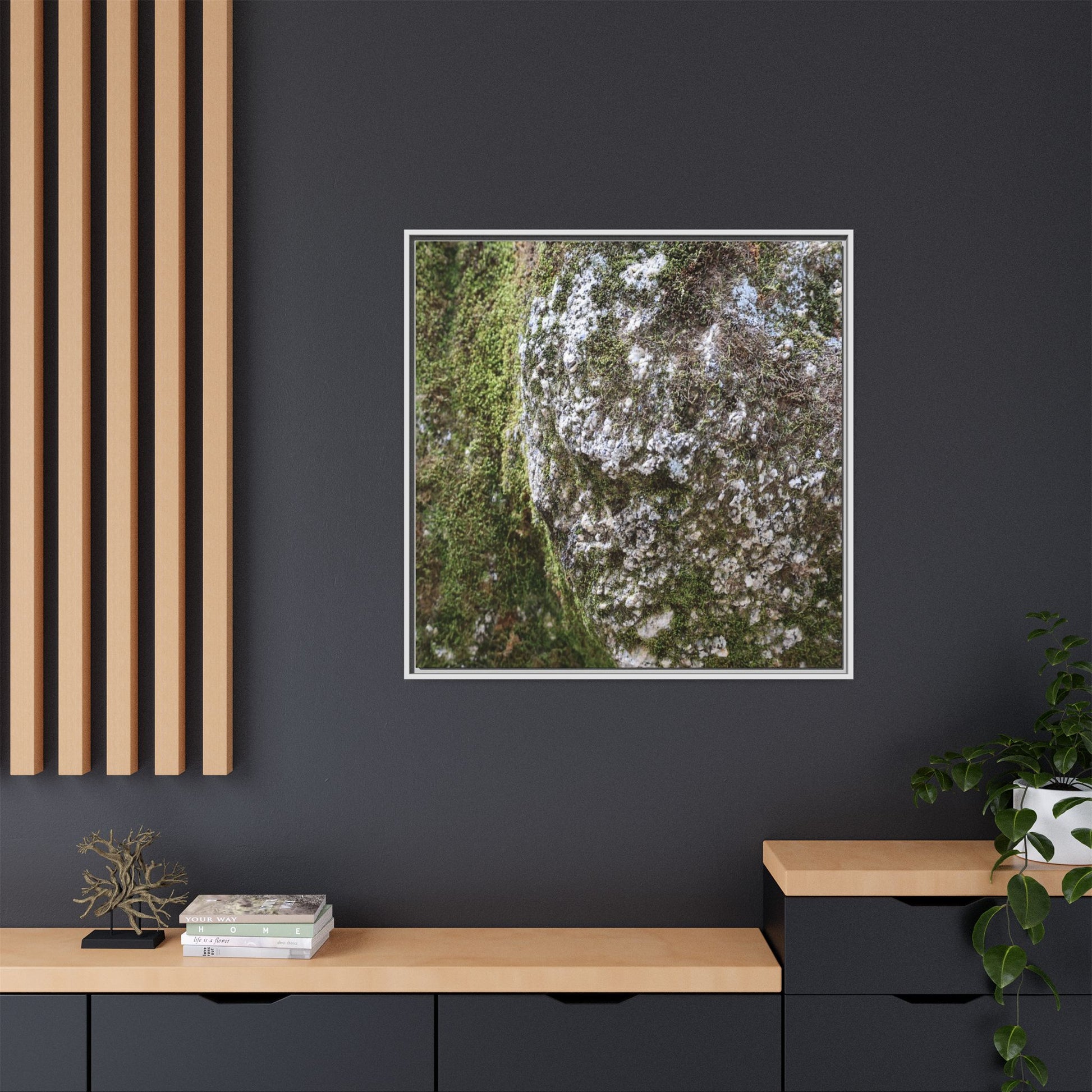 Lichen Landscape - Unique Stretched Canvas Wall Art - Art By Earth