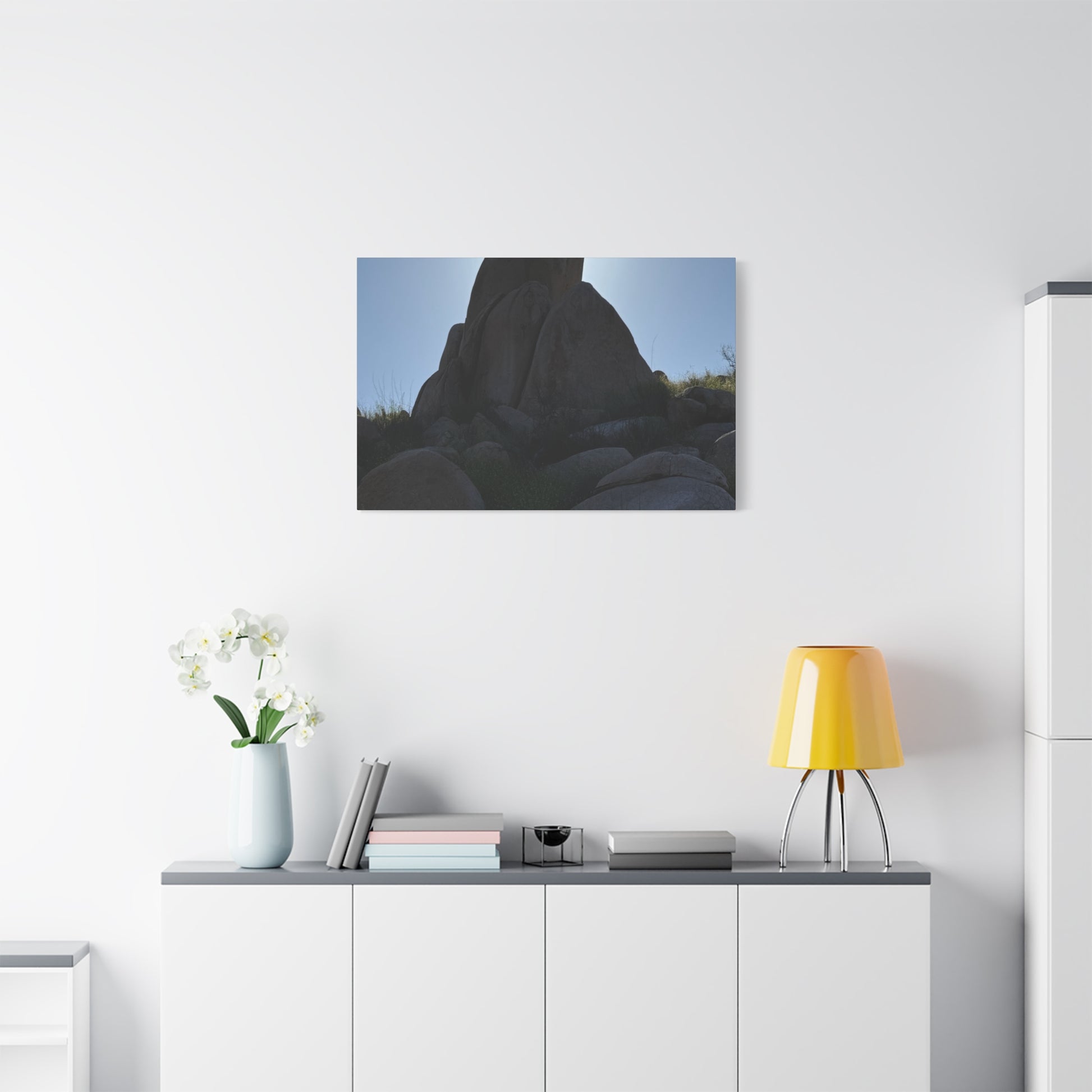 Rocks of Solitude - Unique Frameless Canvas Wall Art - Art By Earth