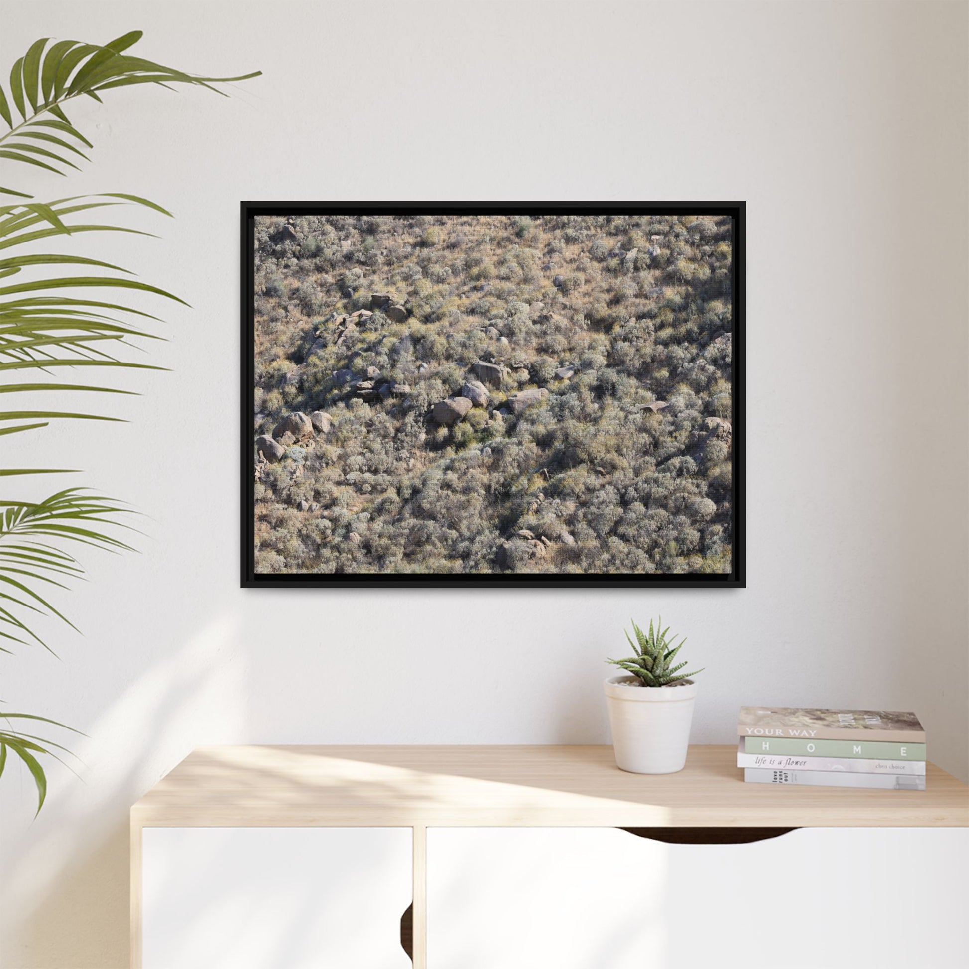 Arid Terrain Study - Unique Stretched Canvas Wall Art - Art By Earth