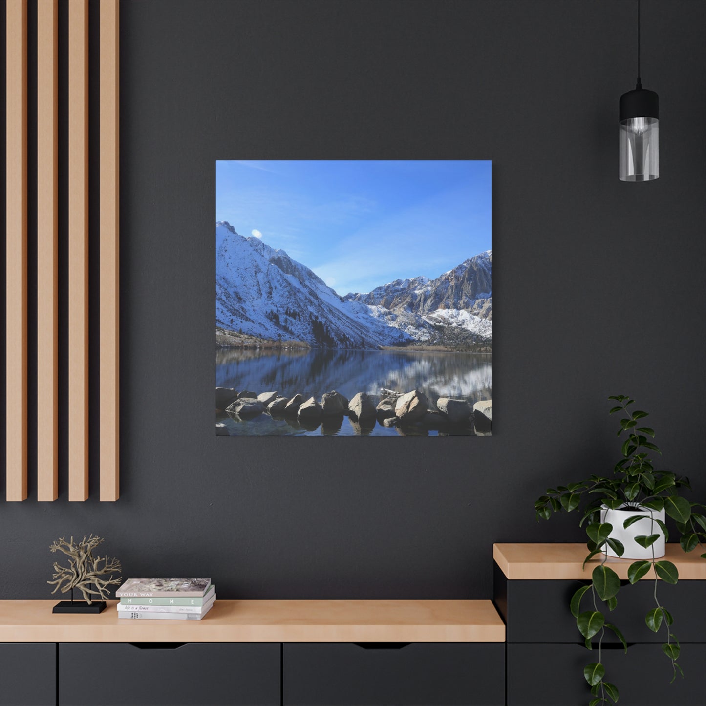 Reflections of Silence - Unique Frameless Canvas Wall Art