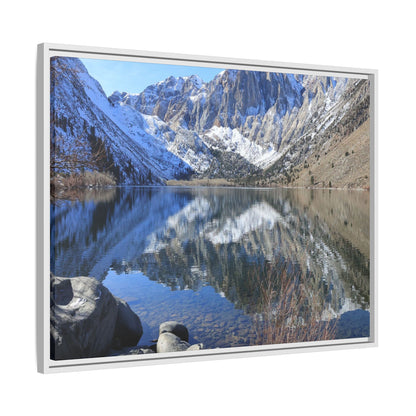 Reflections of Stillness - Unique Stretched Canvas Wall Art