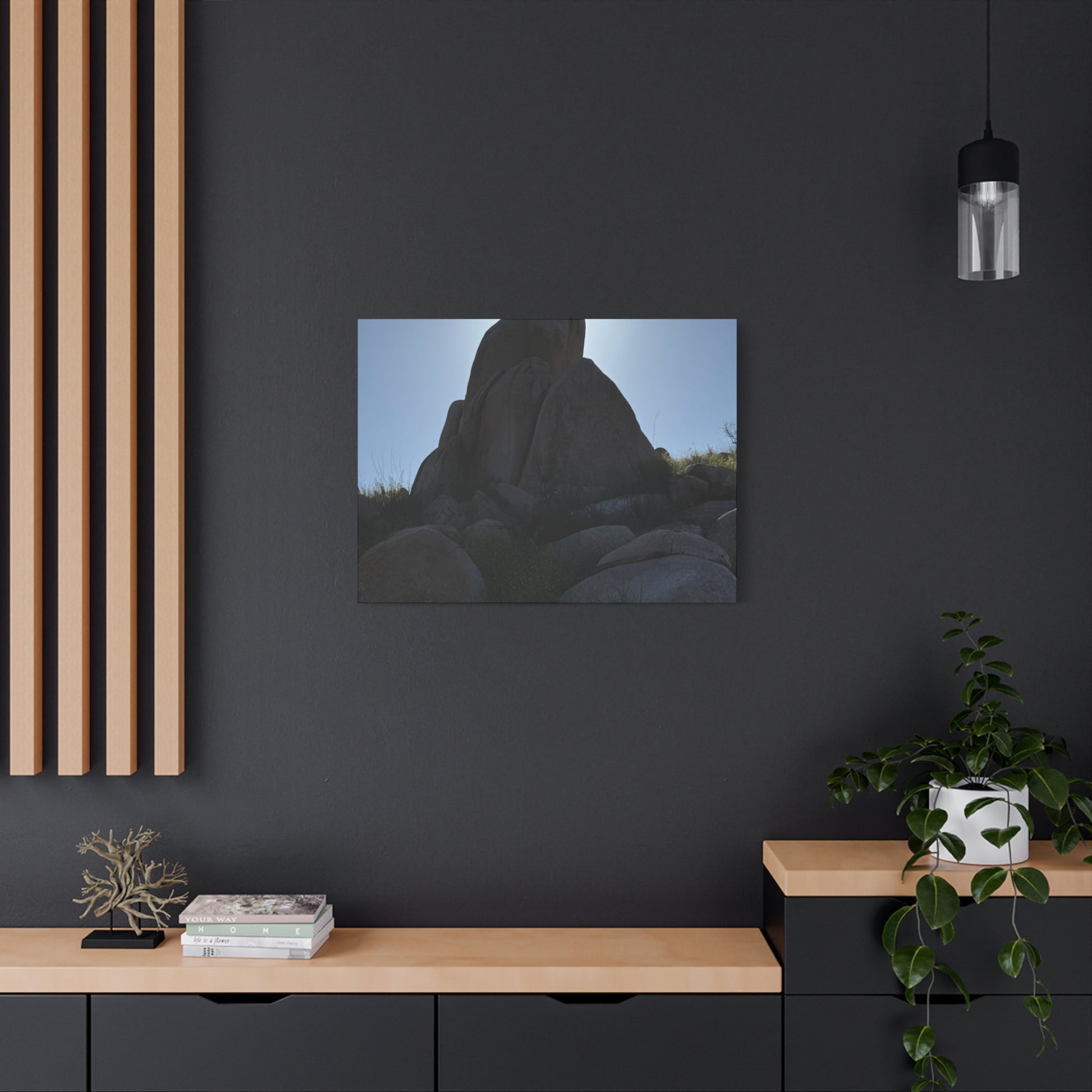 Rocks of Solitude - Unique Frameless Canvas Wall Art - Art By Earth