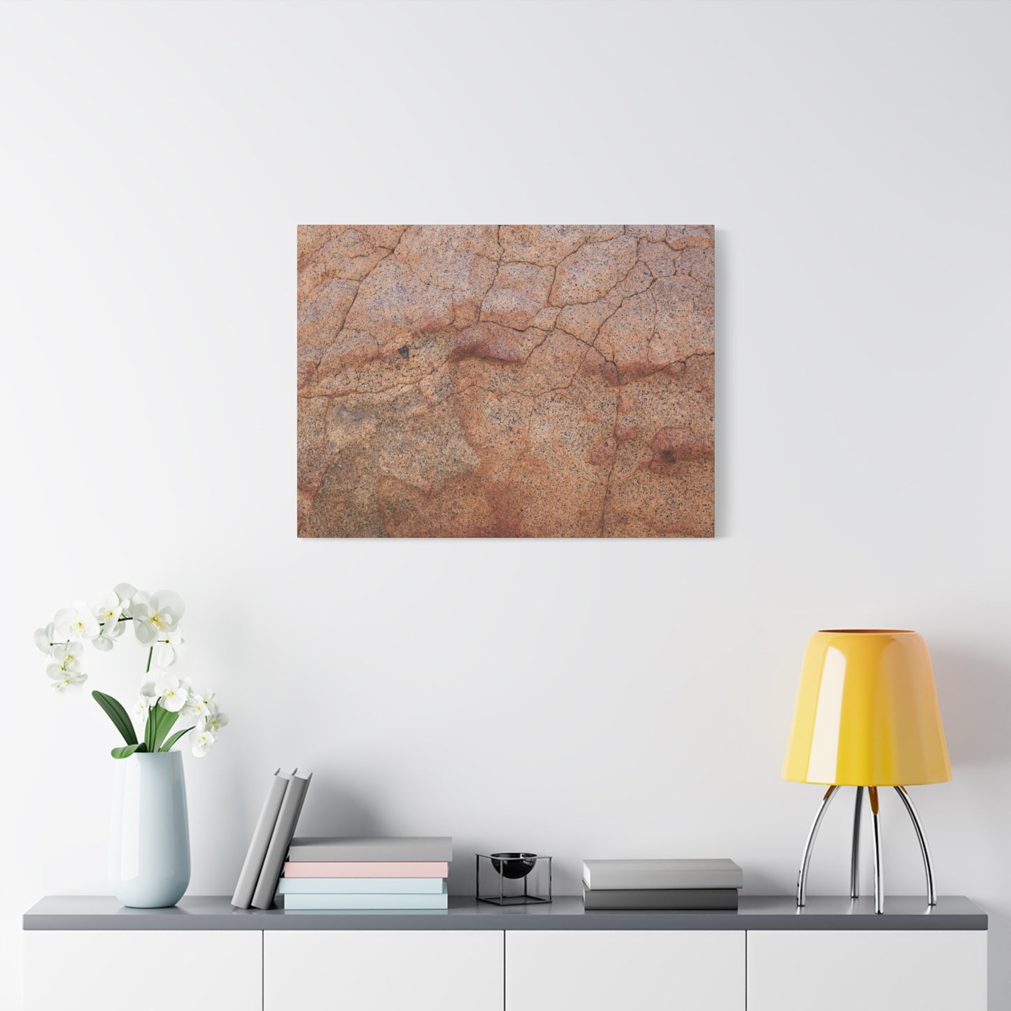 Cracked Earth's Whisper - Unique Frameless Canvas Wall Art - Art By Earth