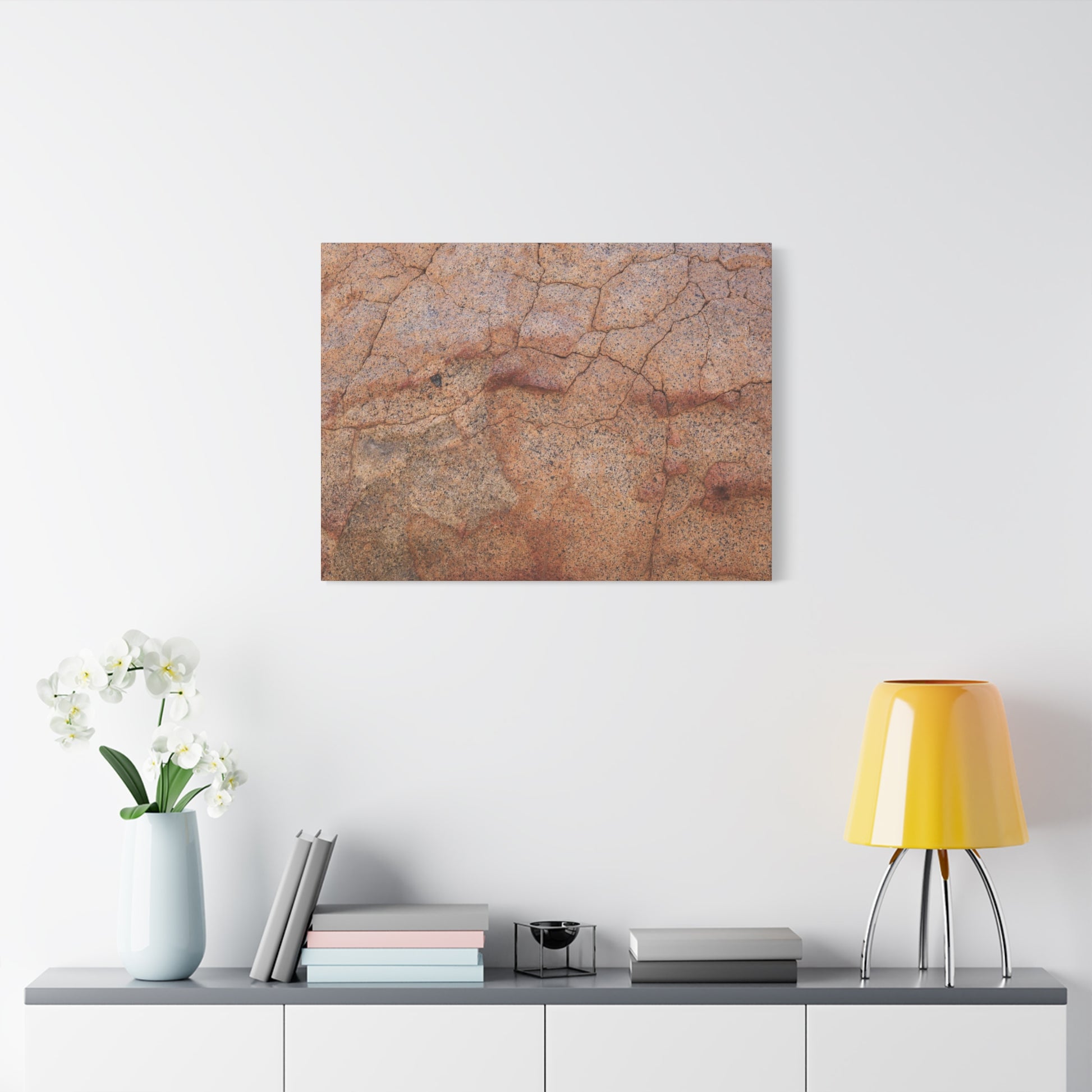 Cracked Earth's Whisper - Unique Frameless Canvas Wall Art - Art By Earth