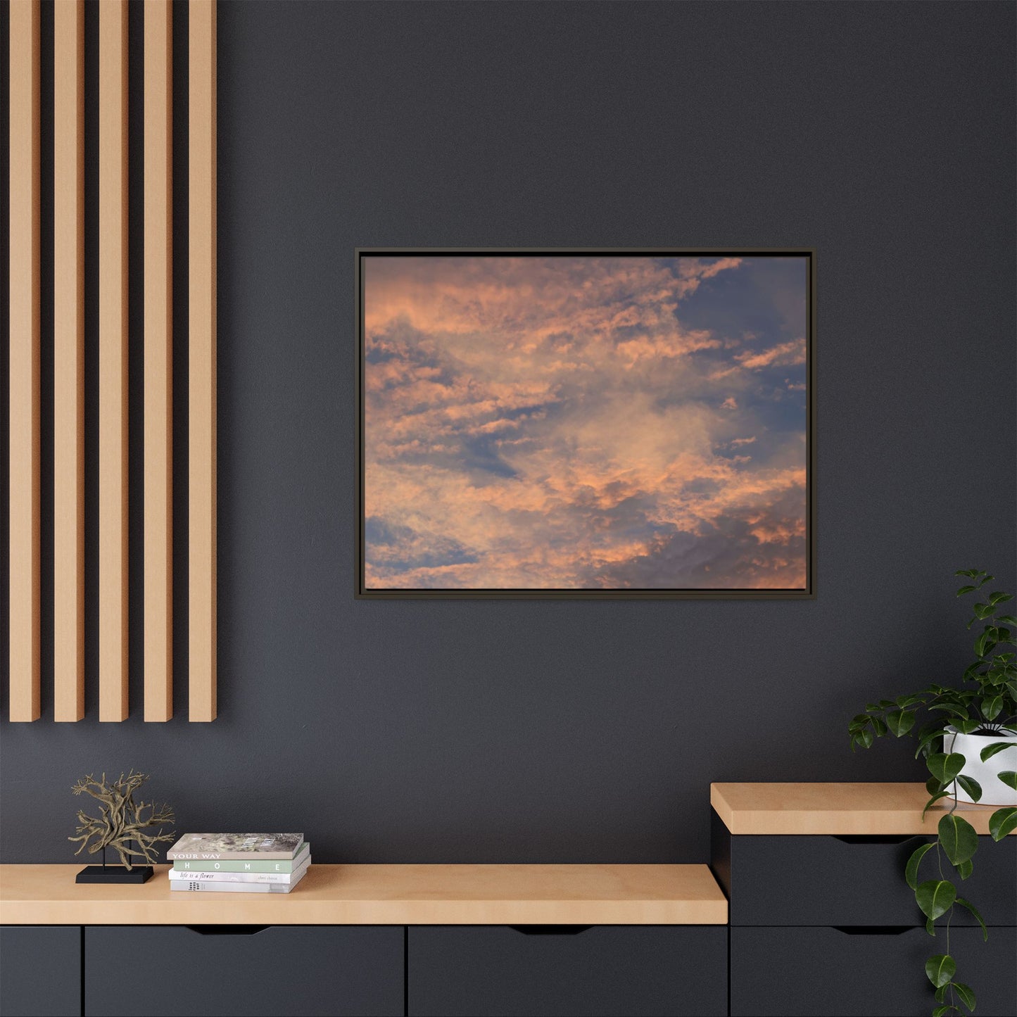 Sunset's Ethereal Canvas - Unique Stretched Canvas Wall Art - Art By Earth