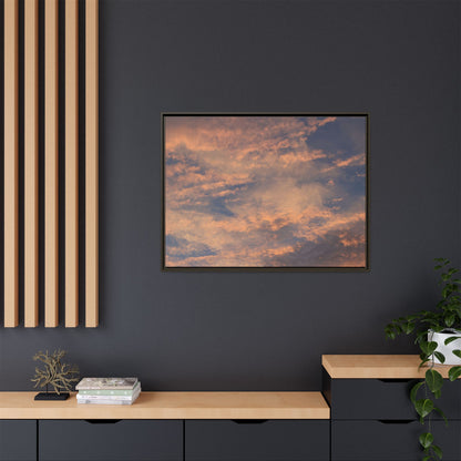Sunset's Ethereal Canvas - Unique Stretched Canvas Wall Art - Art By Earth