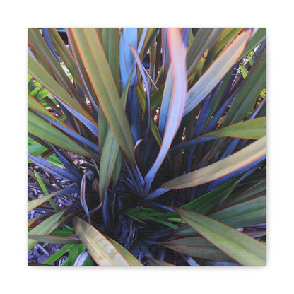 Twisted Blades of Verdant Symphony - Unique Frameless Canvas Wall Art - Art By Earth