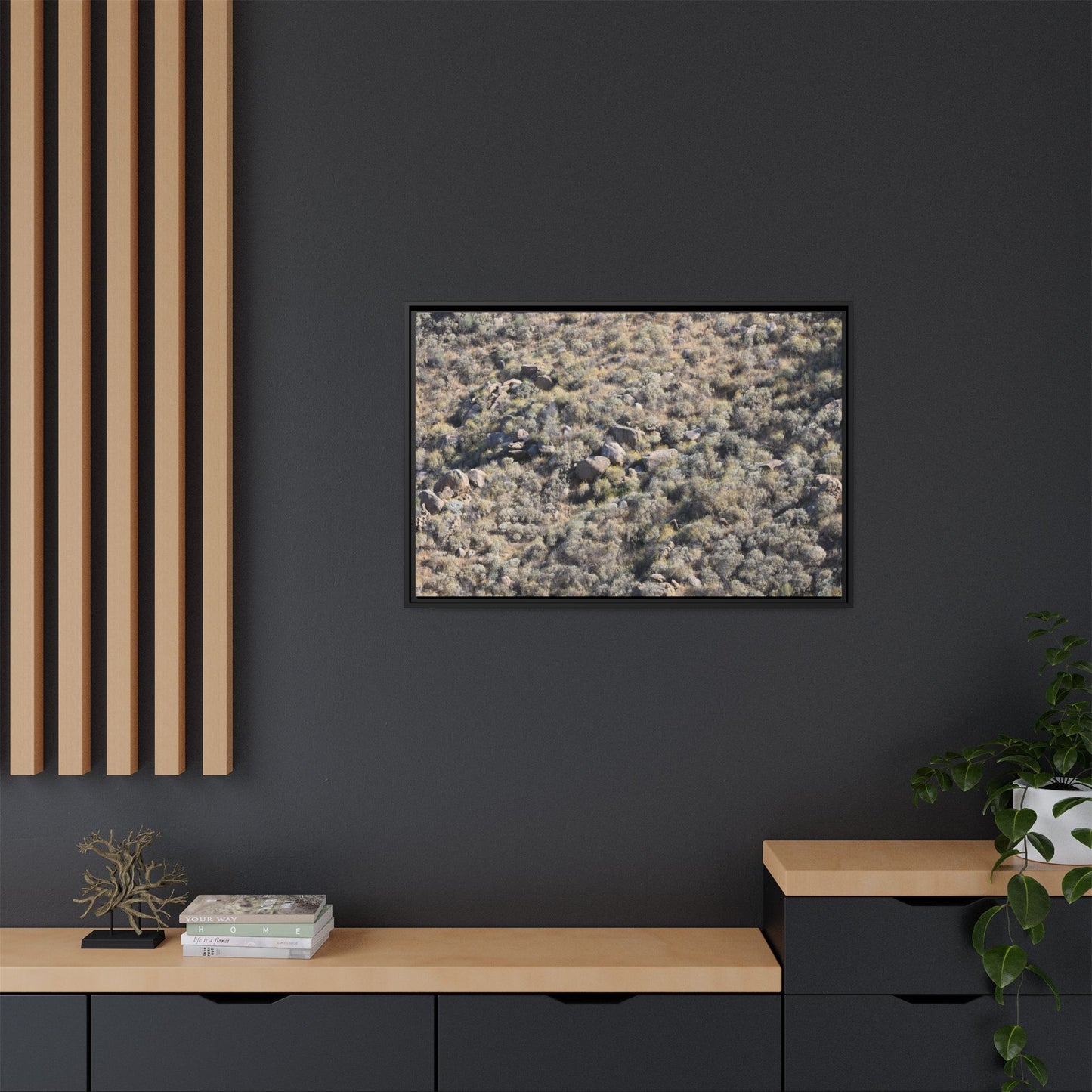 Arid Terrain Study - Unique Stretched Canvas Wall Art - Art By Earth