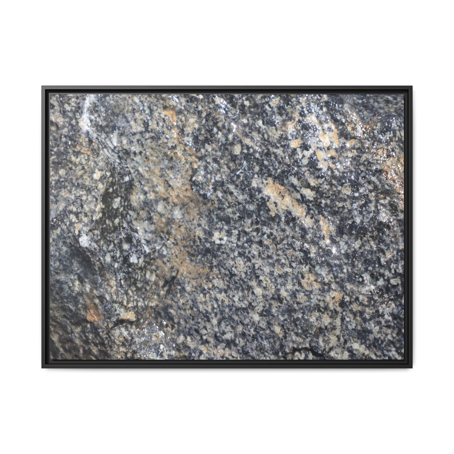 Crystalline Echoes - Unique Stretched Canvas Wall Art - Art By Earth