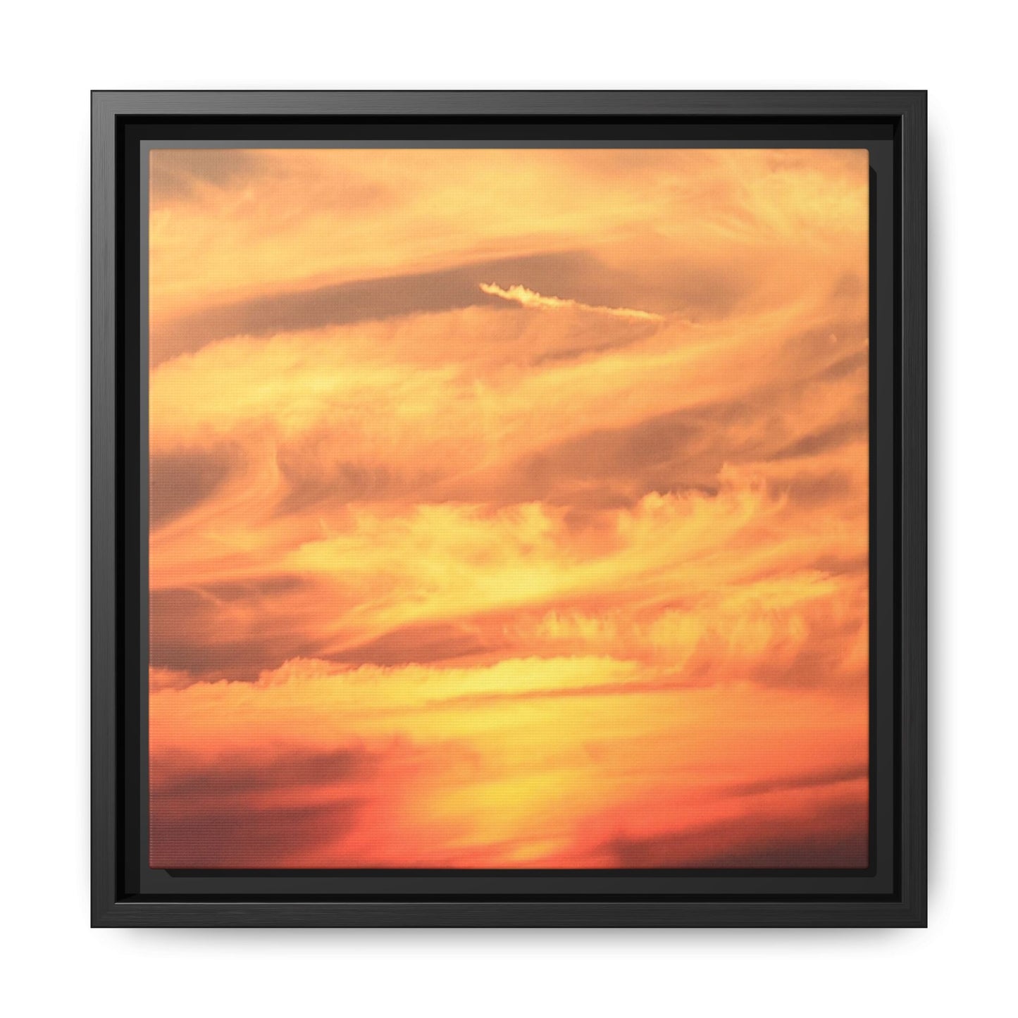 Burning Skies - Unique Stretched Canvas Wall Art - Art By Earth