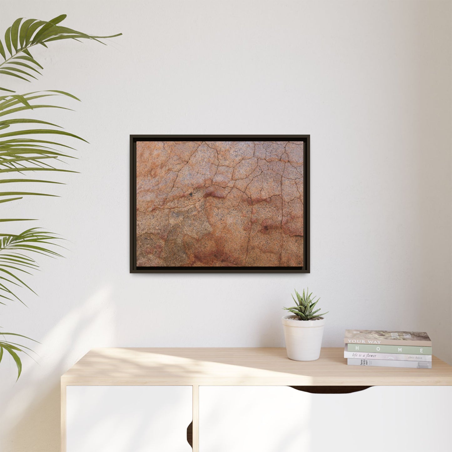 Russet Fissures - Unique Stretched Canvas Wall Art - Art By Earth