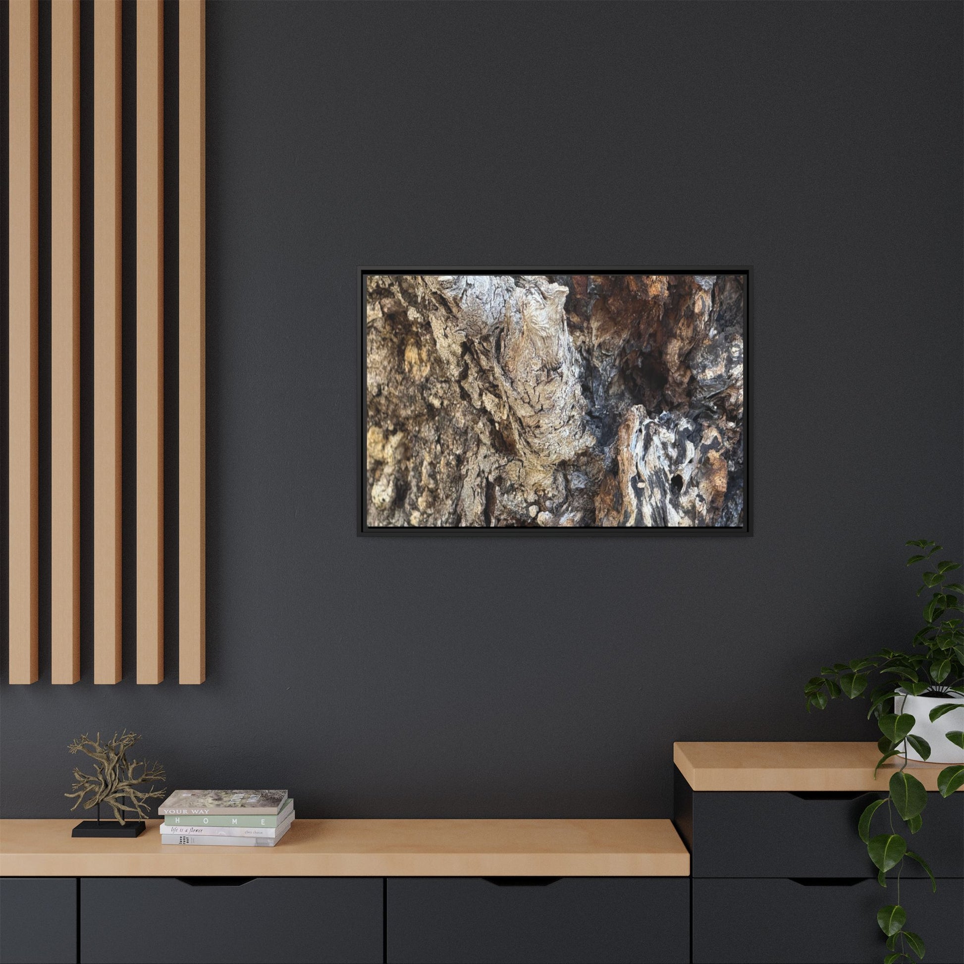 Ancient Tree Texture - Unique Stretched Canvas Wall Art - Art By Earth