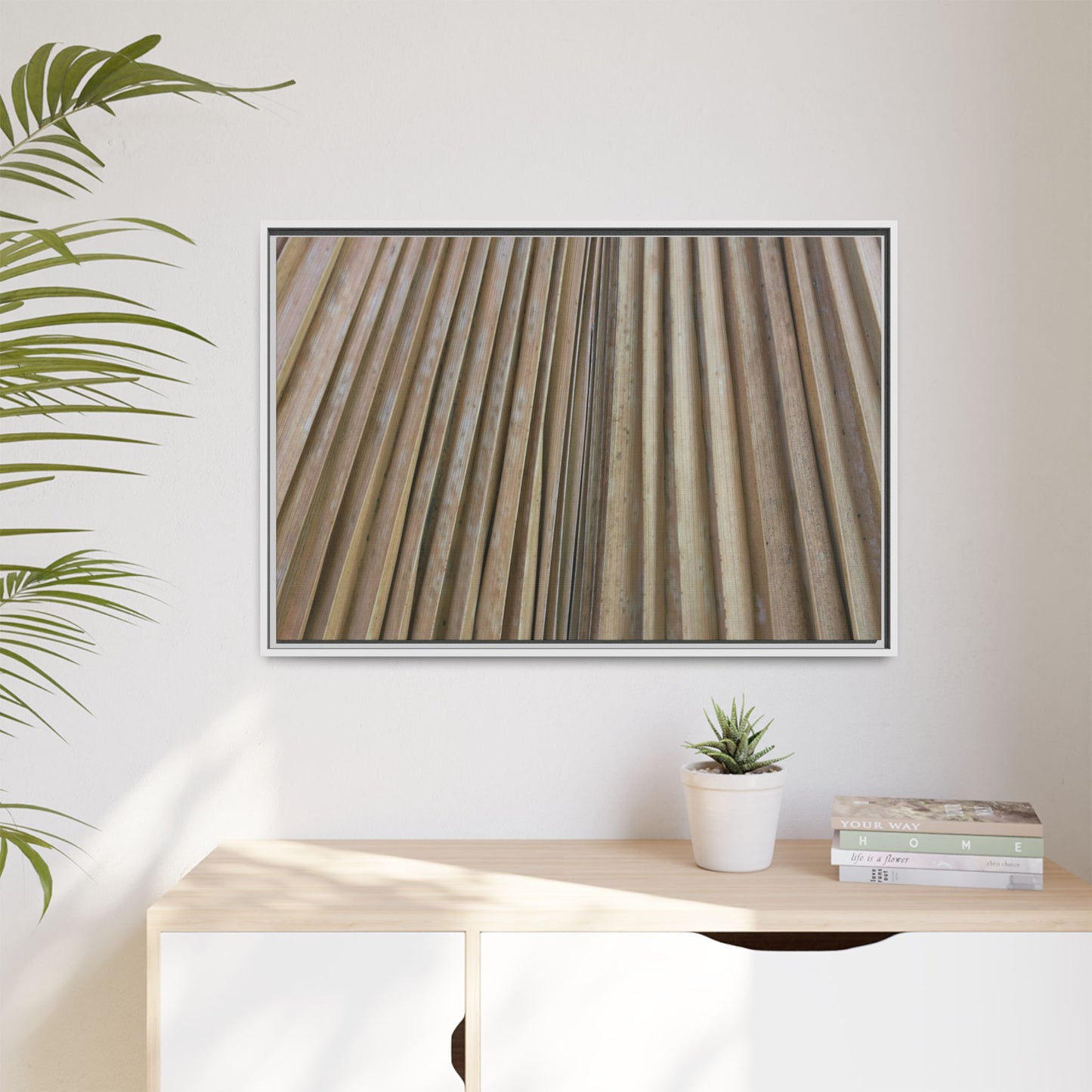 Wooden Whispers - Unique Stretched Canvas Wall Art - Art By Earth