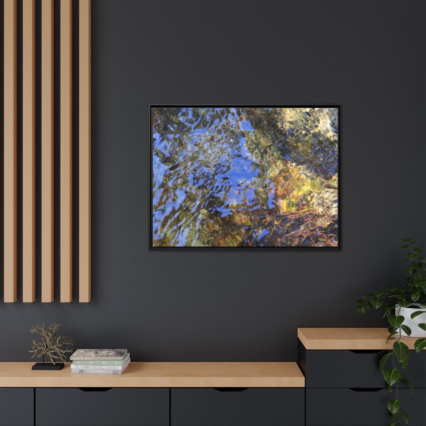 Watery Kaleidoscope - Unique Stretched Canvas Wall Art - Art By Earth