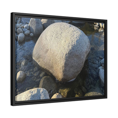 Rocky Riverbed - Unique Stretched Canvas Wall Art - Art By Earth