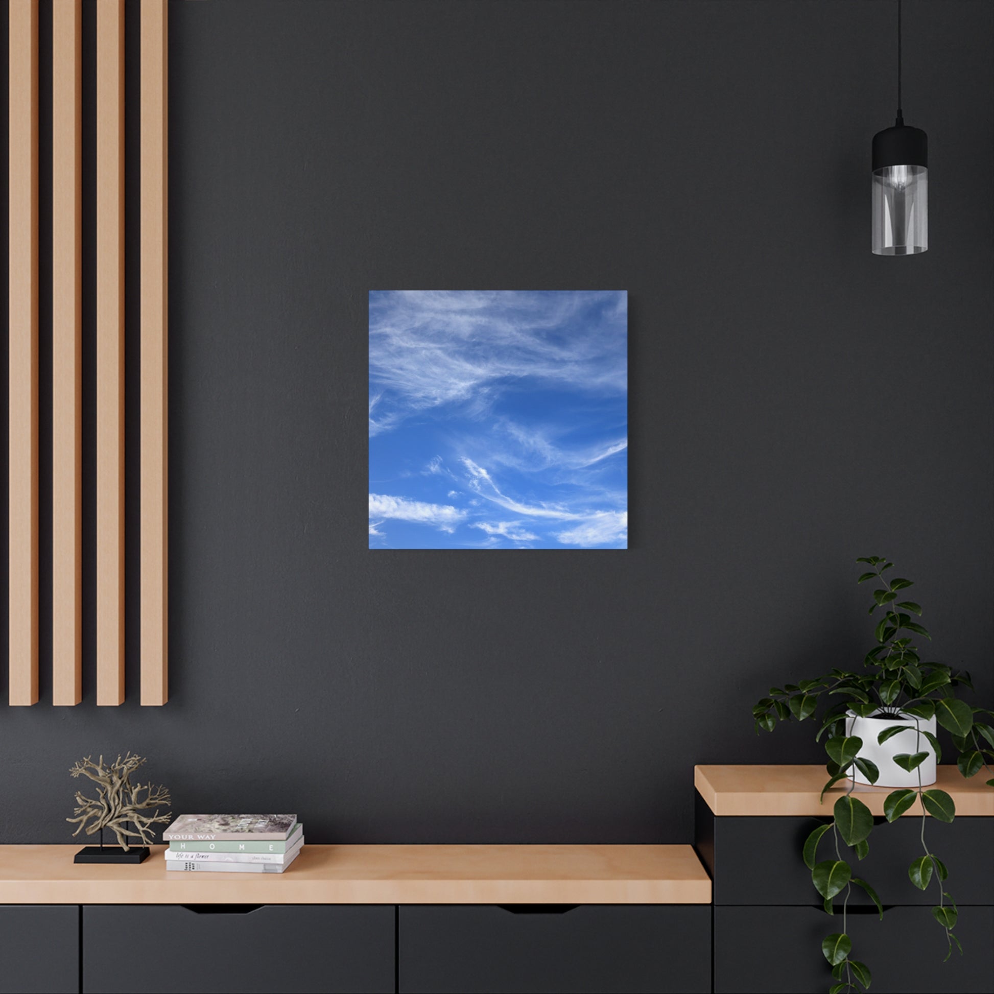 Sky's Ethereal Dance - Unique Frameless Canvas Wall Art - Art By Earth