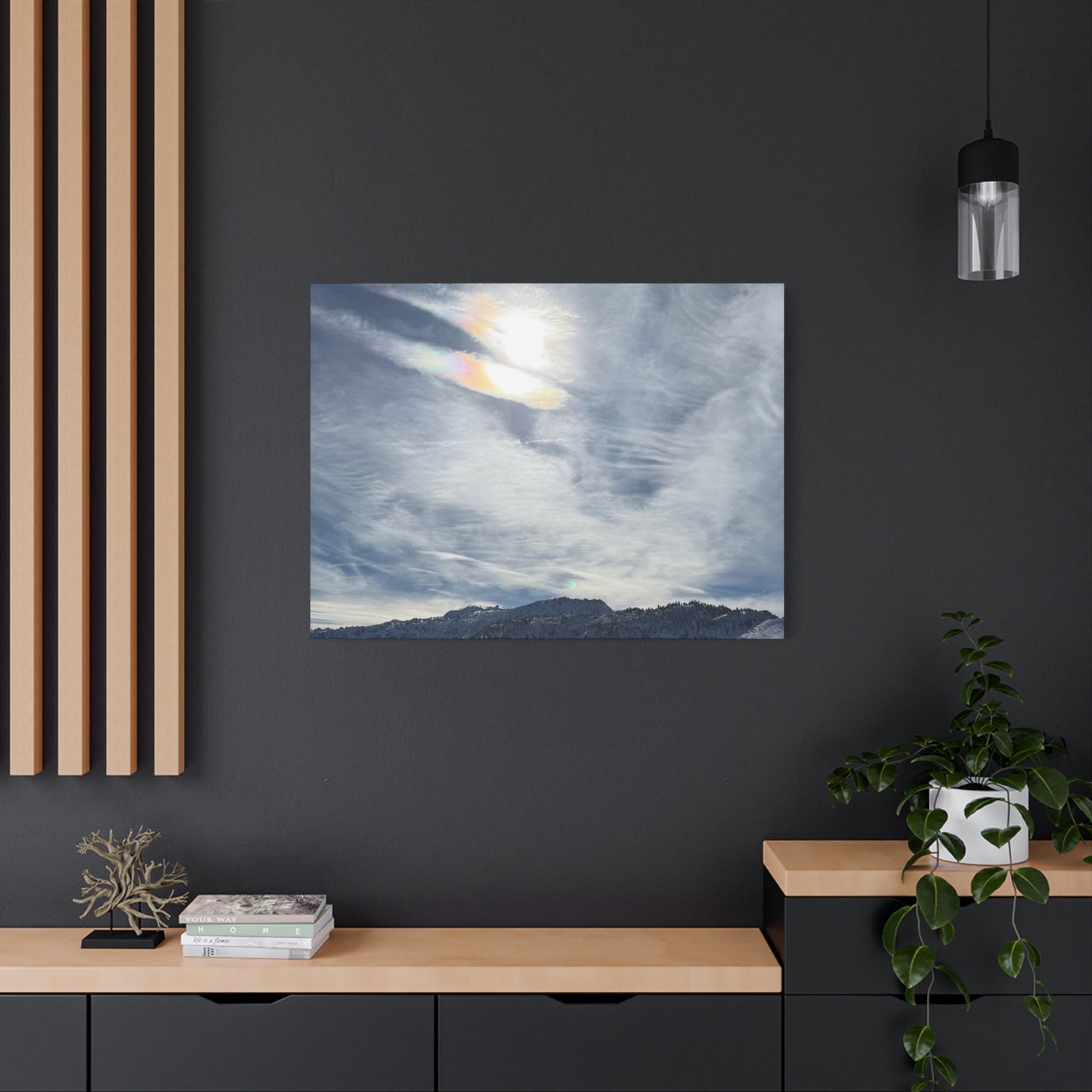 Whispers of Mountain Solitude - Unique Frameless Canvas Wall Art