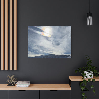 Whispers of Mountain Solitude - Unique Frameless Canvas Wall Art