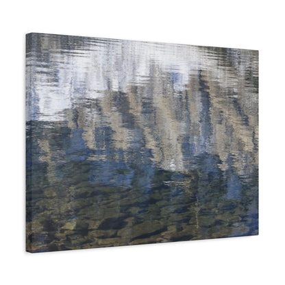 Ripples of Reflection - Unique Frameless Canvas Wall Art