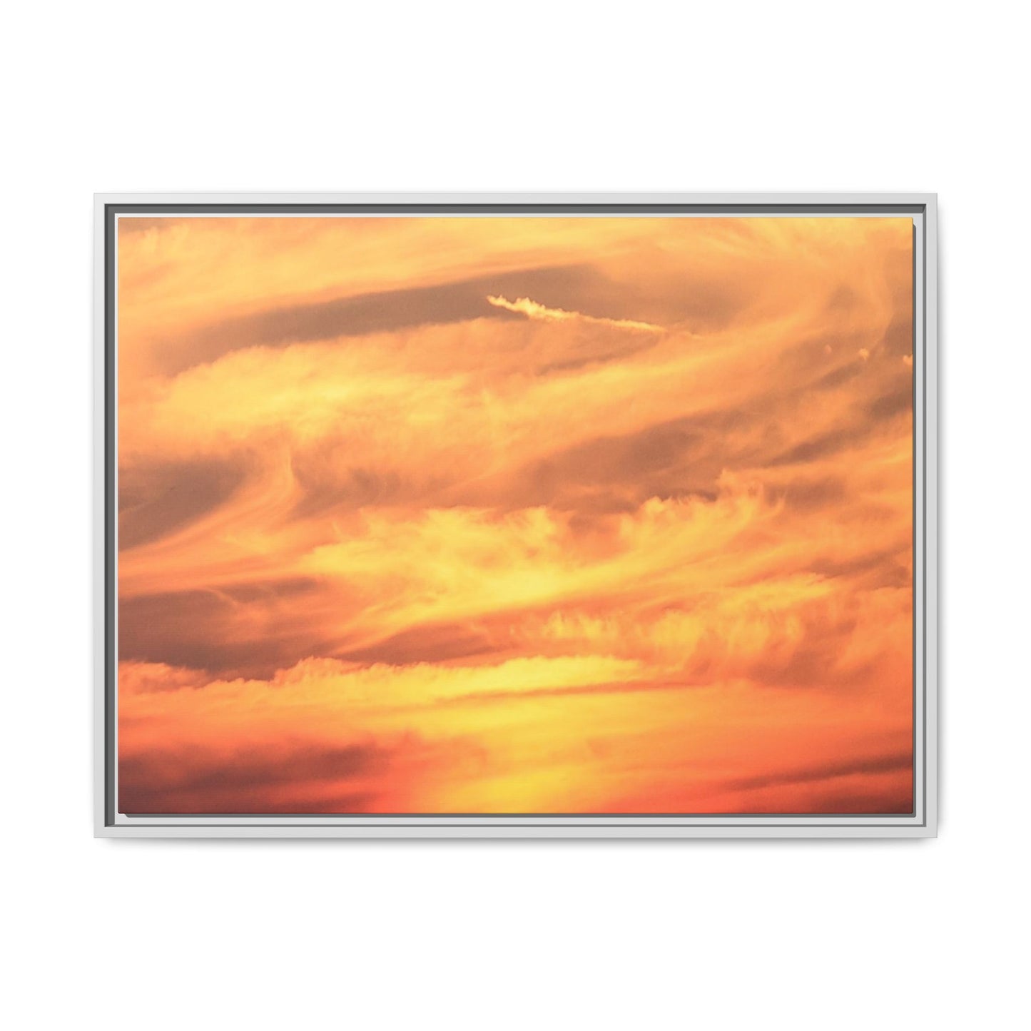 Burning Skies - Unique Stretched Canvas Wall Art - Art By Earth