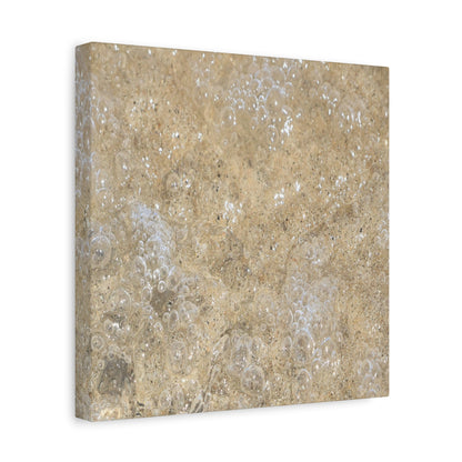 Bubbles in Sand - Unique Frameless Canvas Wall Art - Art By Earth