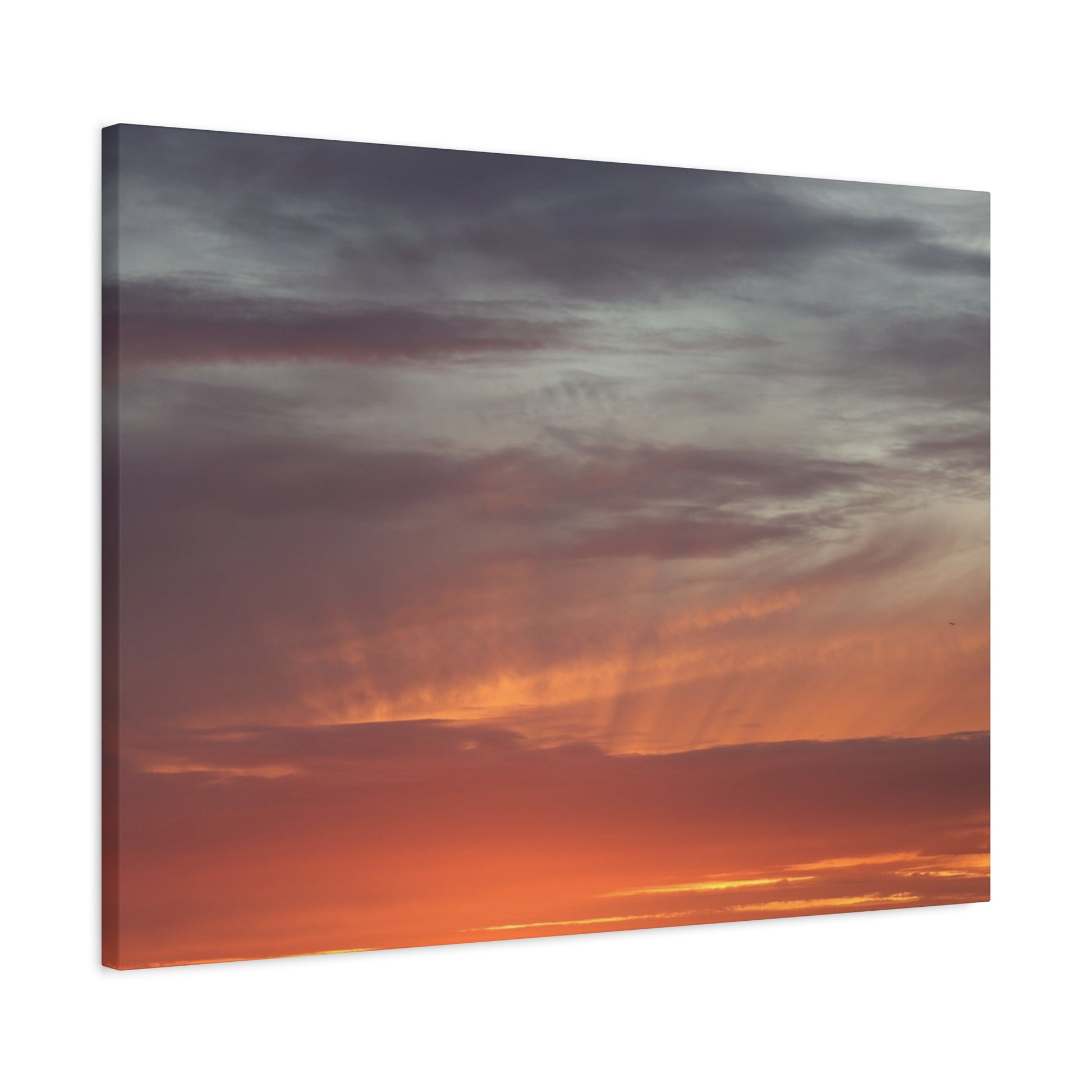 Horizon's Ember - Unique Frameless Canvas Wall Art - Art By Earth