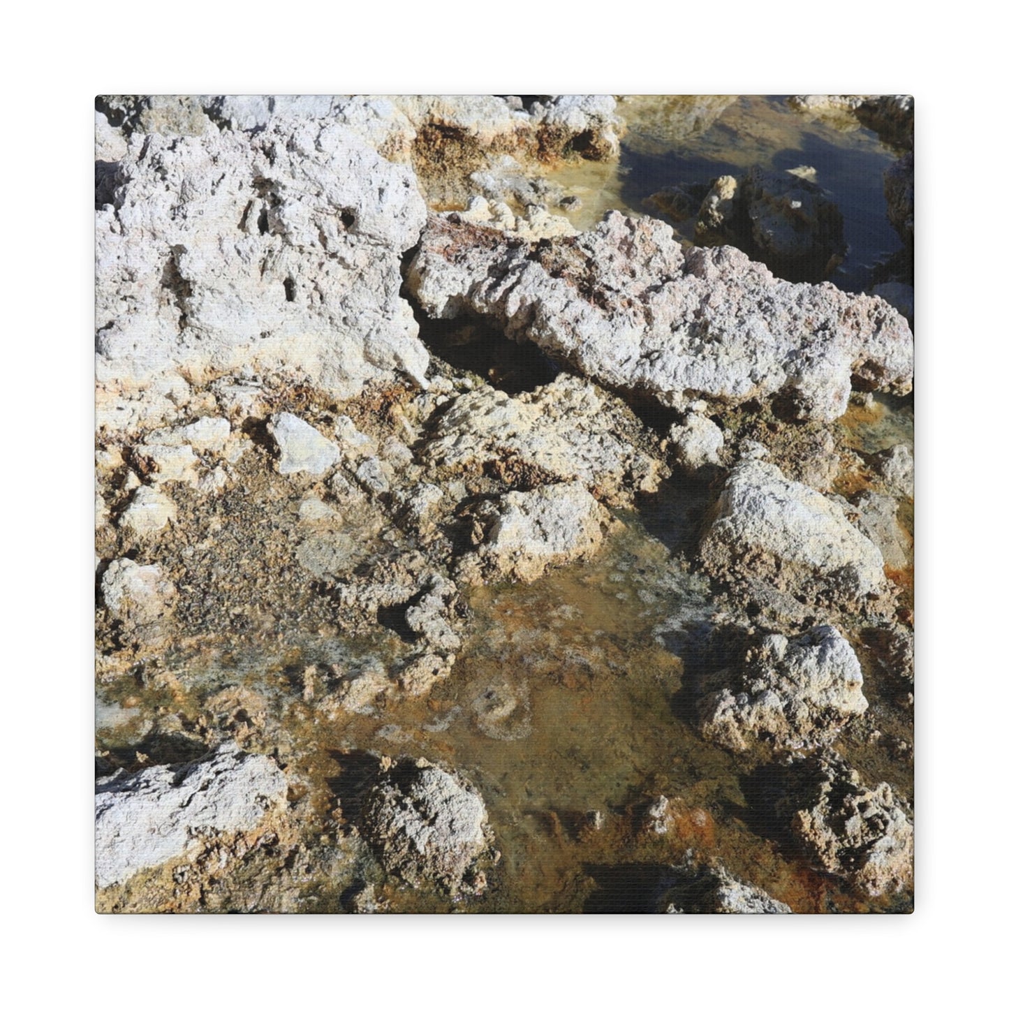 Weathered Stone Symphony - Unique Frameless Canvas Wall Art