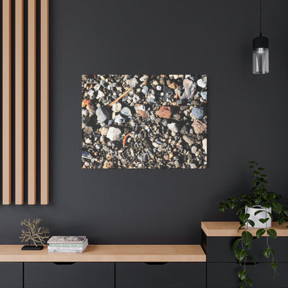 Scattered Stones - Unique Frameless Canvas Wall Art