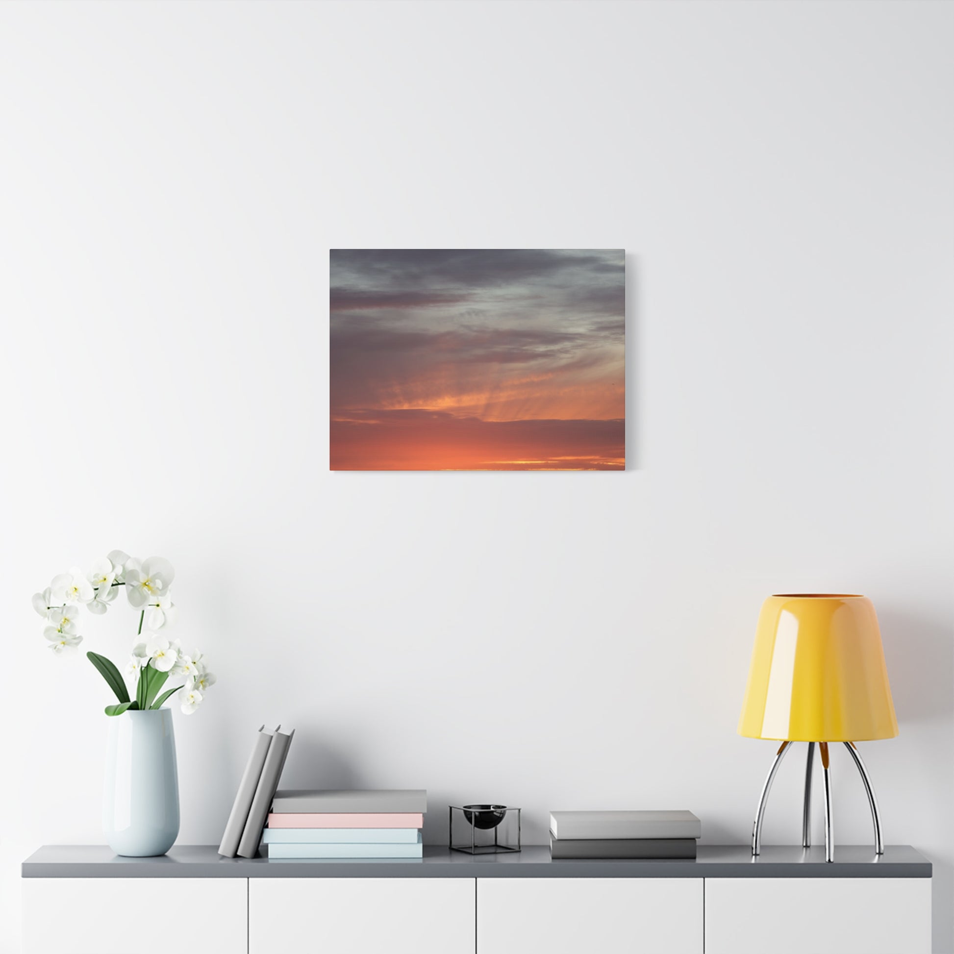 Horizon's Ember - Unique Frameless Canvas Wall Art - Art By Earth