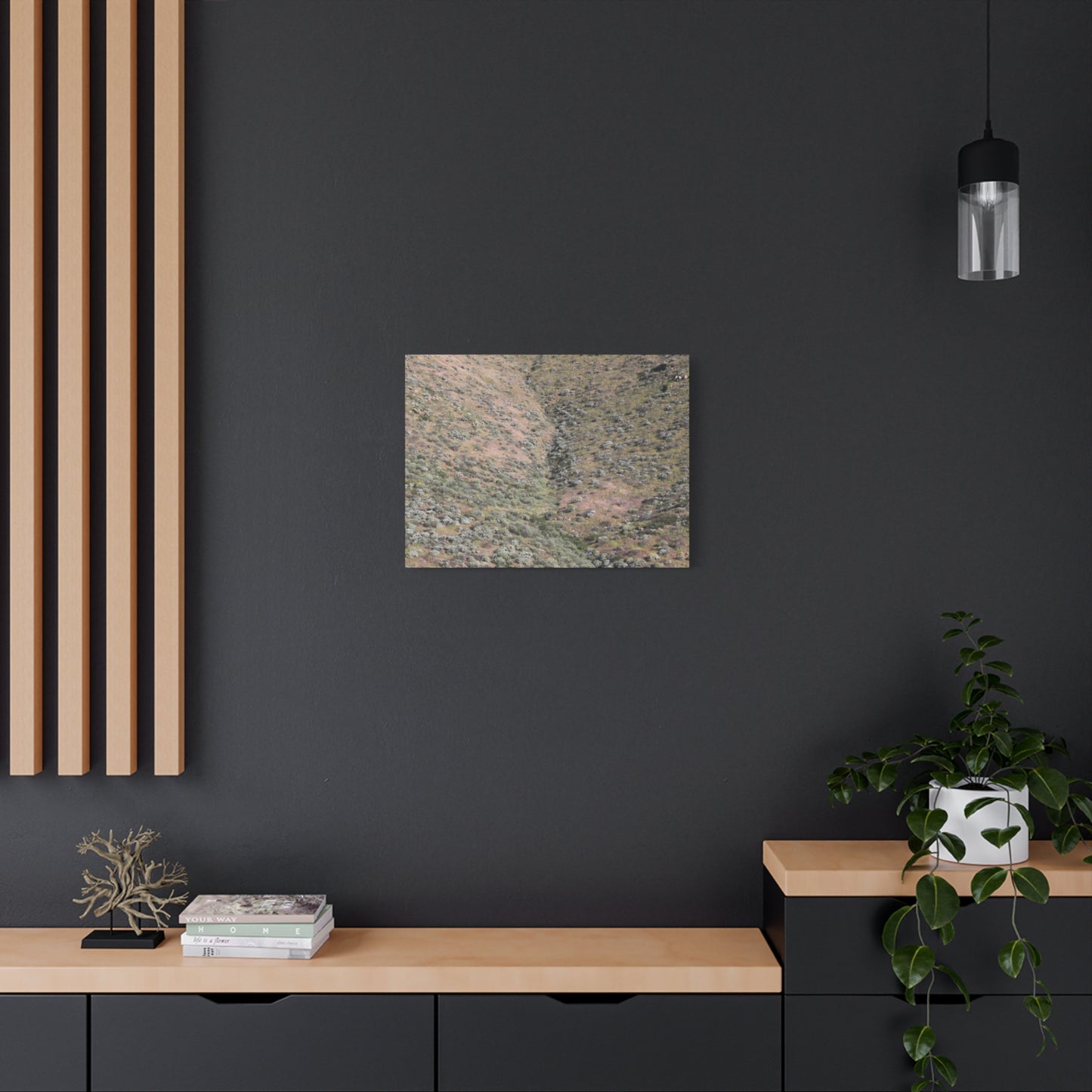 Desert Hillside - Unique Frameless Canvas Wall Art - Art By Earth