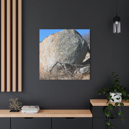 Boulder's Solitude - Unique Stretched Canvas Wall Art - Art By Earth