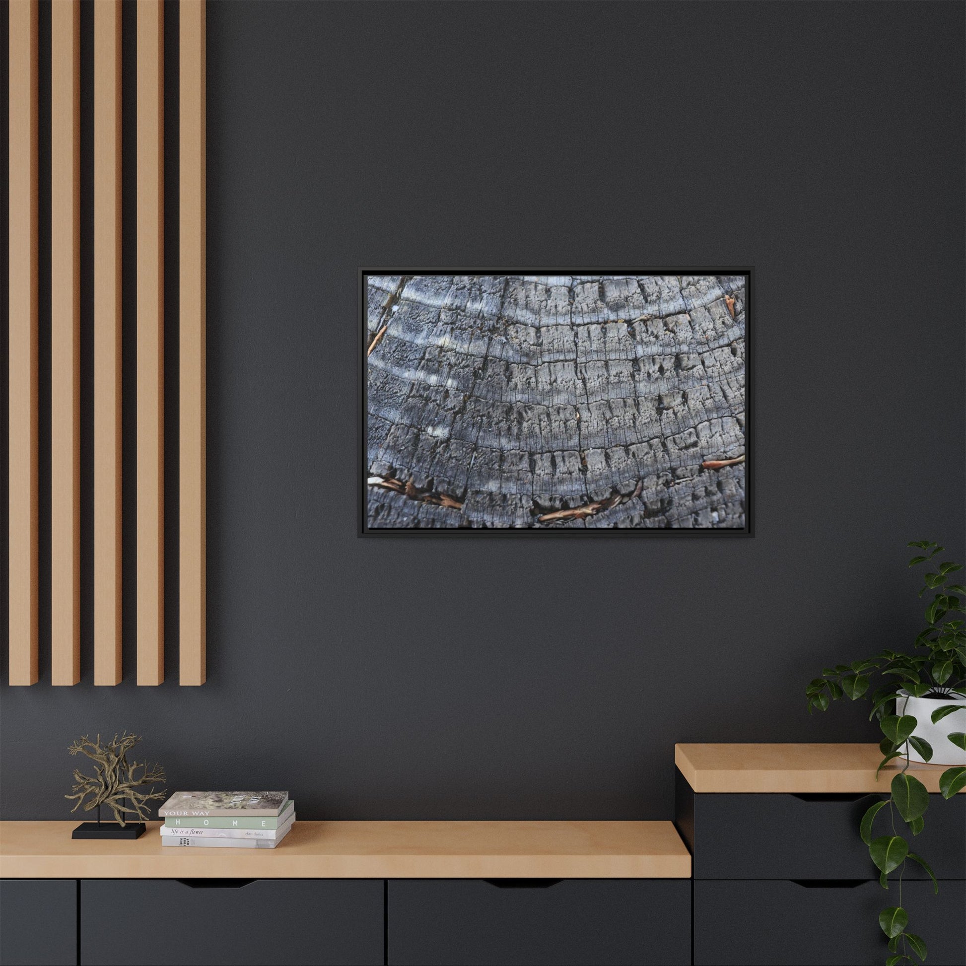 Charred Memories - Unique Stretched Canvas Wall Art - Art By Earth