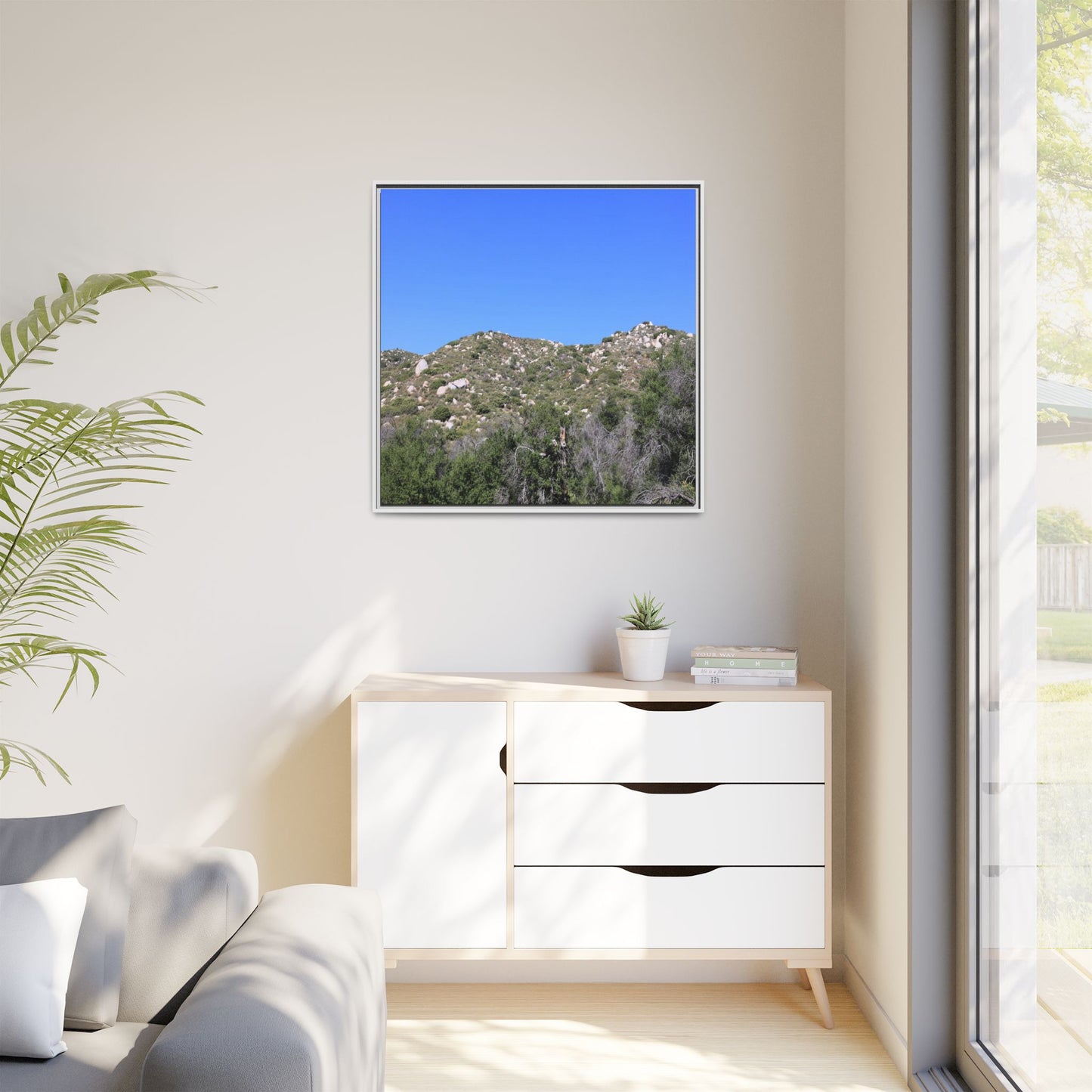 Sparse Vegetation - Unique Stretched Canvas Wall Art