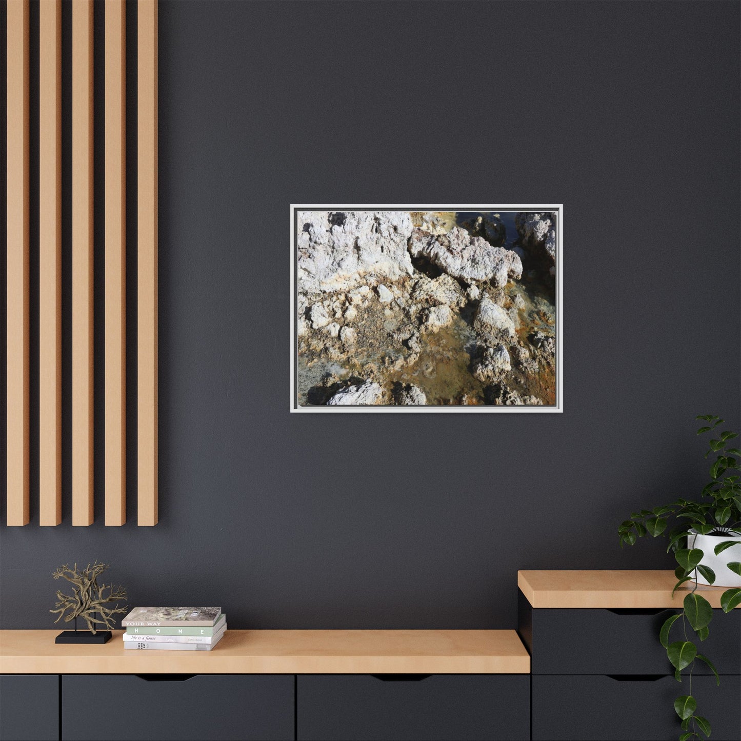 Strata of Silence - Unique Stretched Canvas Wall Art