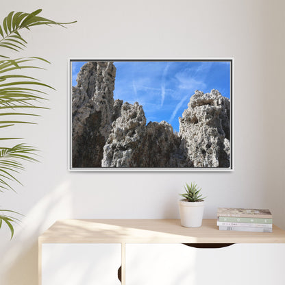 Weathered Sentinels - Unique Stretched Canvas Wall Art